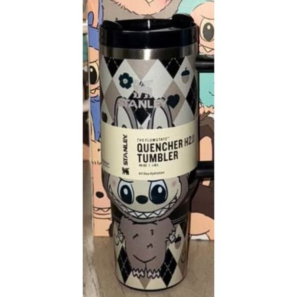 Stanley Labubu Brown 40oz Tumbler Cup Especial Edition Dust Bag Straw Gift BoxT - Picture 1 of 4